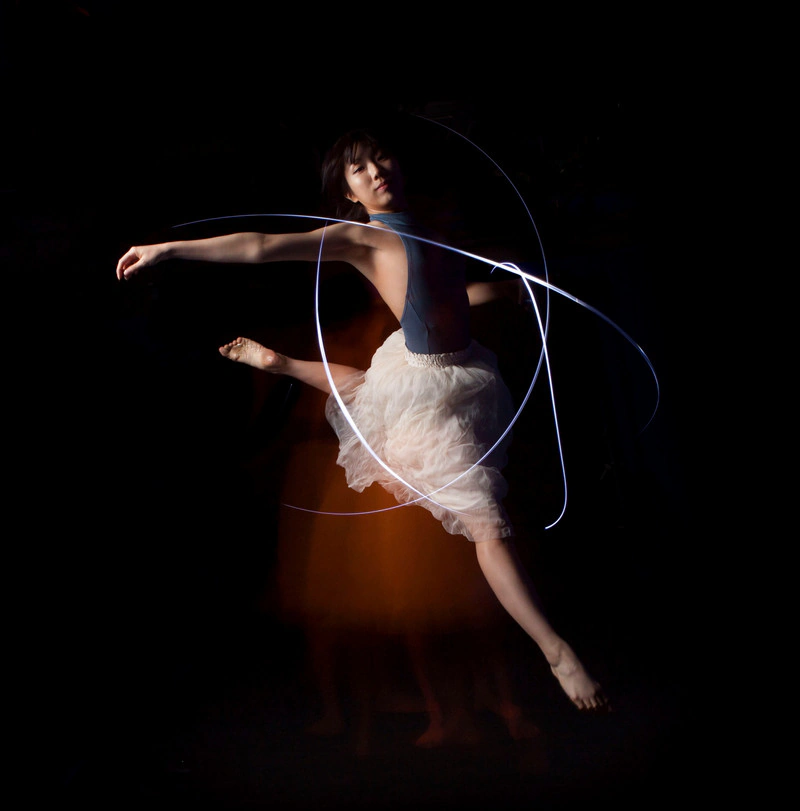Dancer with lights