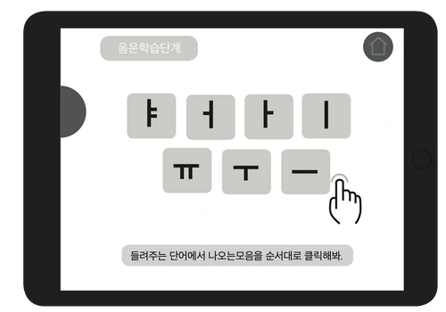Low-fi prototype: phonics game