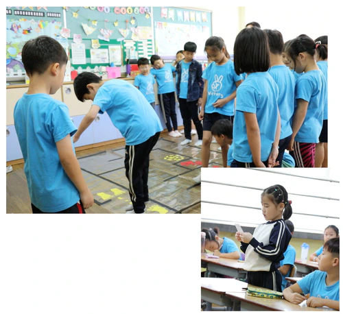 Children walking on the prototype