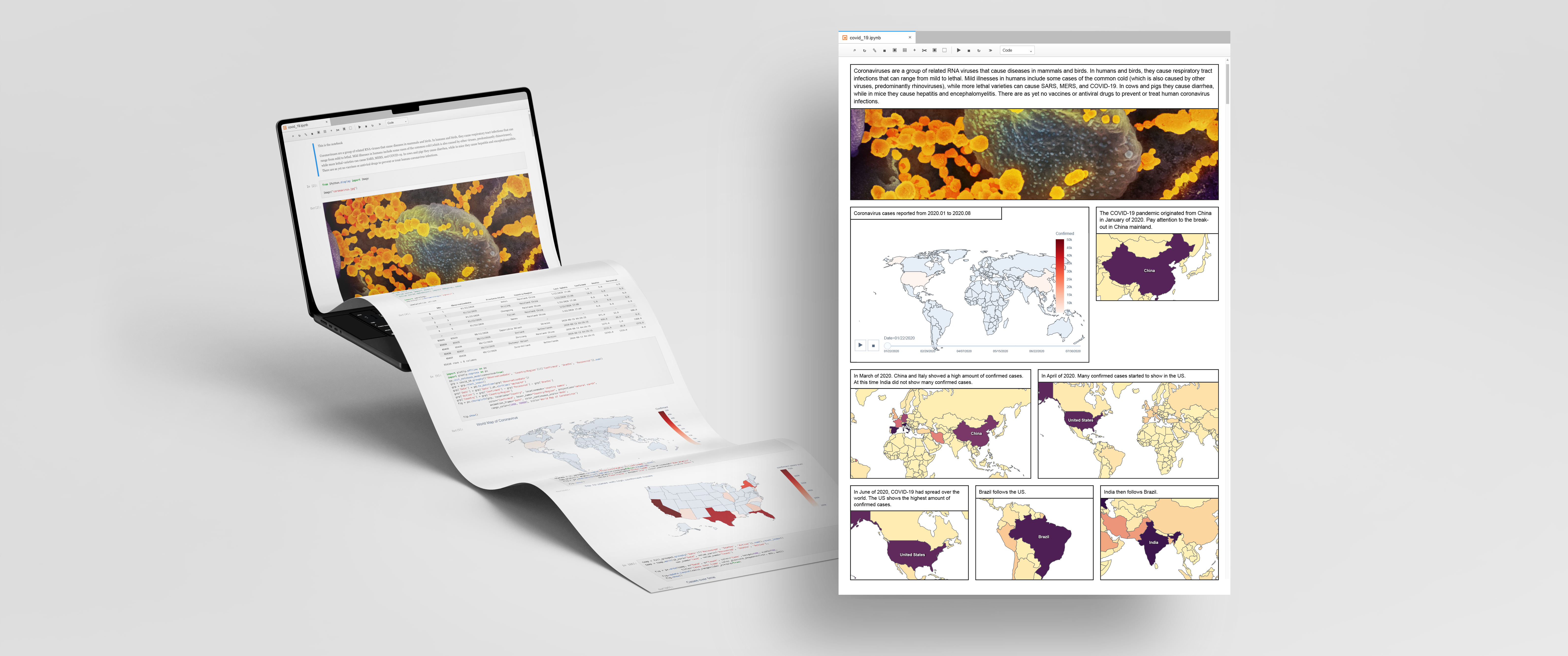 ToonNote computational notebook and interactive data comic interface